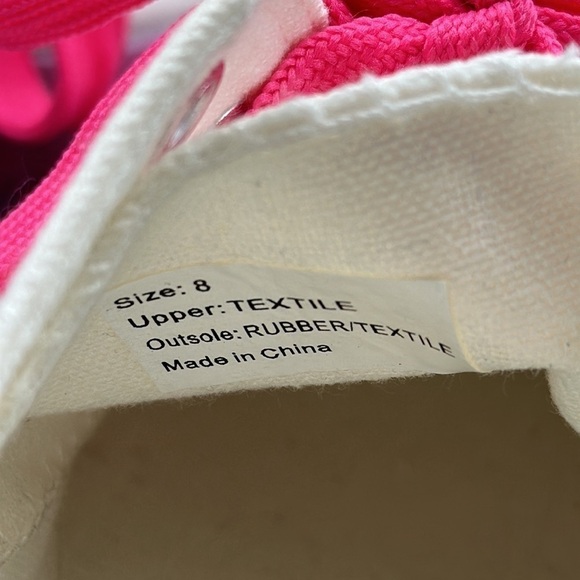 Olivia Miller Women's Gazelle Sneakers Shoes Lace-Up White Canvas Size 8 - Picture 7 of 8